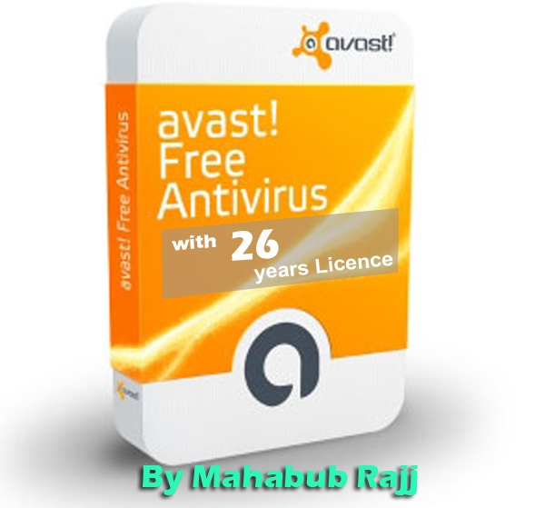 Avast  Antivirus সাথে ২৬ বছরের লাইসেন্স