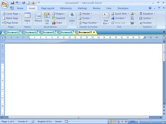 একাধিক মাইক্রোসফট অফিস ডকুমেন্ট খুলুন ট্যাব এর সাহায্যে