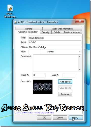 “Audio Shell Tag Editor” দিয়ে এবার সহজেই আপনার পছন্দের গানের কভার ইমেজ বা ট্যাগ ইডিট করূন !!!