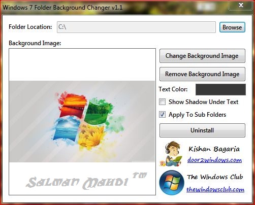 এবার খুব সহজেই “Windows 7” এ ফোল্ডার ব্যাকগ্রাউন্ডে,আপনার পছন্দের ছবি দিন মাত্র ২৬৭কেবি এর একটি সফটওয়্যারের দ্বারা