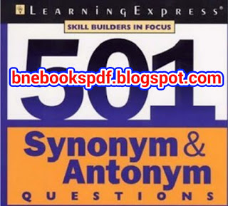 অনর্গল ইংরেজিতে কথা বলার জন্য নিয়ে নিন দরকারি 501 Synonyms, Antonyms এবং Spelling Questions, পাল্টে দিন ইংরেজি শিক্ষার ধারণা।