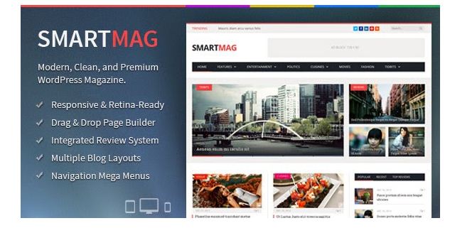অসাধারন SmartMag 2.2.6 wordpress theme free download