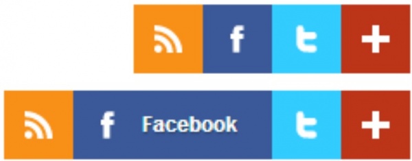 আপনার ব্লগের জন্য নিয়ে নিন হোভার ইফেক্ট যুক্ত বিস্তৃত একটি সামাজিক আইকন বার