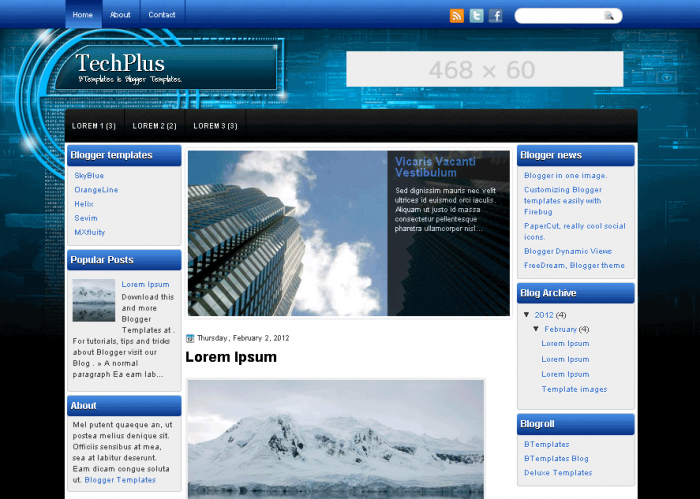 TechPlus – হাইলি রেসপন্সিভ ব্লগার টেমপ্লেট (ফ্রি!)