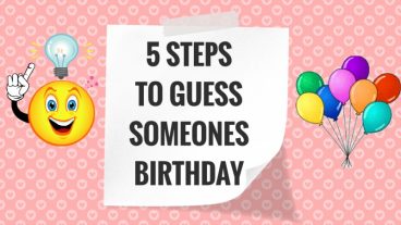 চোখ বন্ধ করে যে কারো বার্থডে বলে দিন আর হয়ে উঠেন জিনিয়াস (ভিডিও সহ)