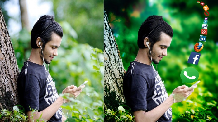 আপনার ফটো তে দিন সোসাল নেটওয়ার্ক আইকন (ফটোশপ সি. সি)