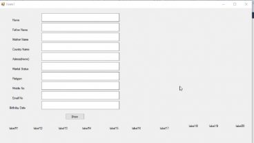 কিভাবে C# Windows Form Application এ একটি পুণাঙ্গ Student Biodata তৈরী করবেন