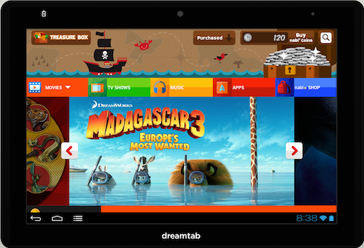 ছোটদের জন্য এলো ড্রিমট্যাব, স্বয়ং মাদাগাস্কার / শ্রেক এর এনিমেশন স্টুডিও ড্রিমওয়ার্কস থেকে