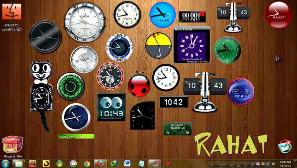 পিসি সফটওয়্যার রিভিউ [পর্ব-০৪] ::ঘড়ির gadget গুলো এতো সুন্দর যে ব্যবহার না করে পারবেন না।