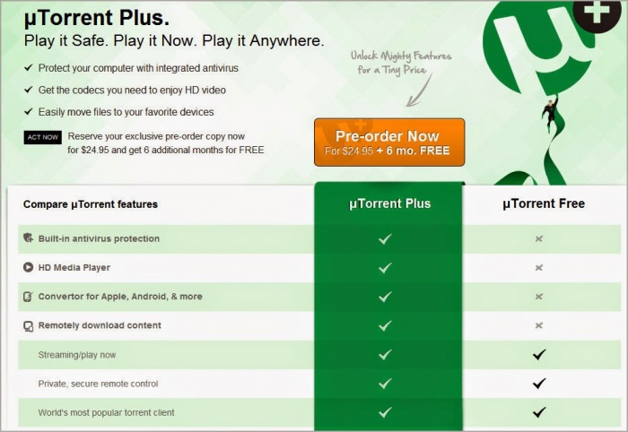 ডাউনলোড করে নিন ২৪ ডলার মুল্যের জনপ্রিয় টরেন্ট ডাউনলোডার uTorrent Plus ফ্রীতে।