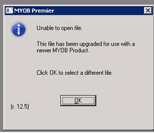 unable to open the file