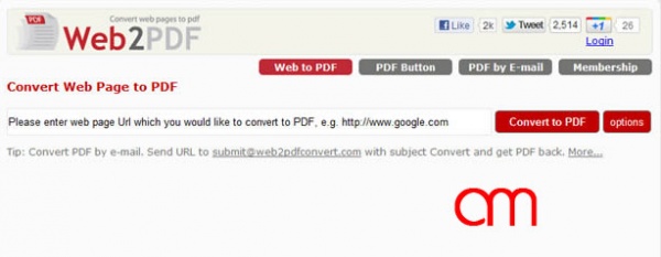 Web to PDF Online Convert