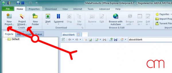 Offline Web make new project