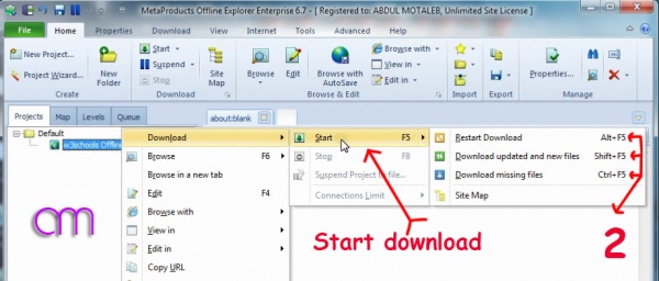 Offline Web make start 2