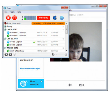 ডাউনলোড করুন “EVAER” Skype কল রেকর্ডার সাথে সিরিয়াল কি ! রেকর্ড করুন SKYPE এর প্রিয় মুহূর্ত সহজে।