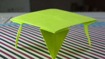 অরিগামী পেপার [পর্ব-০৬] :: কাগজ দিয়ে বানান অসাধারণ একটি টেবিল।