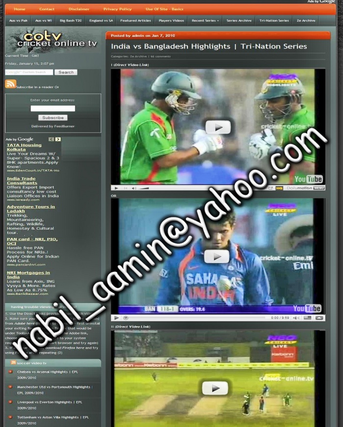 Watch cricket highlights