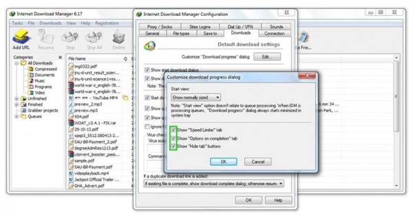 Restore IDM Speed Limiter TAB