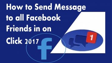 ১ ক্লিকে ফেসবুকের সকল বন্ধুদের কে ম্যাসেজ পাঠান