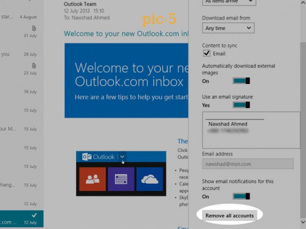 remove existing accounts