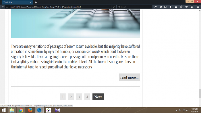 Responsive Web Design Tutorial Part-13 (POST এর নিচে PAGINATION তৈরি করা)
