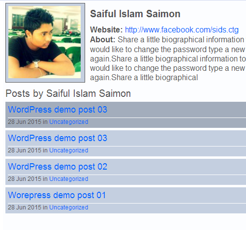লেখকের পাতা বা Author Template এবার যোগ করুন আপনার ওয়ার্ডপ্রেস সাইটে, সাথে কিছু প্রয়োজনীয় কোড