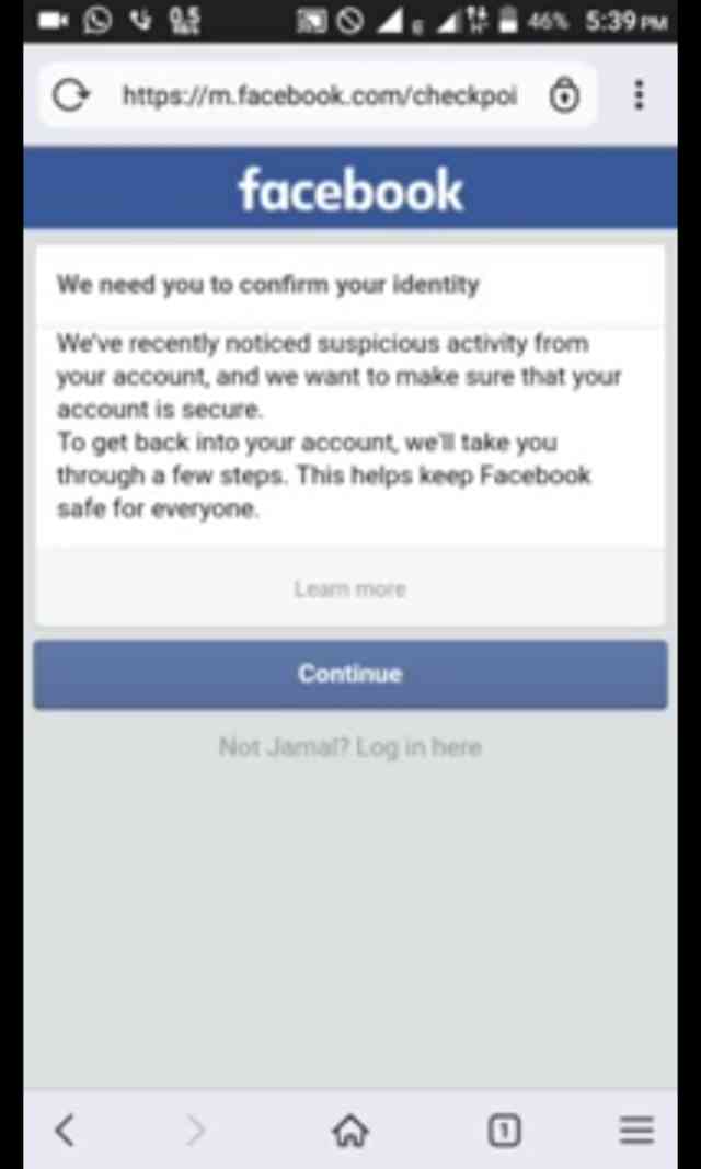 facebook unlock