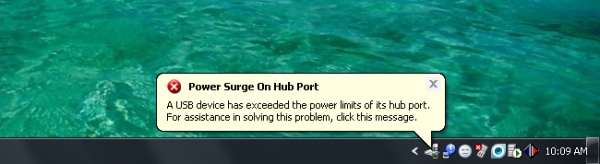 প্লিজ হেল্প Power surge on Hub port