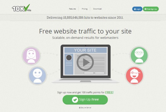 আপনার সাইটে ট্রাফিকের অভাব? তাহলে নিয়ে নিন ৩০,০০০ রিয়েল ভিজিটর সম্পূর্ণ ফ্রিতে ১ মাসের জন্য!!