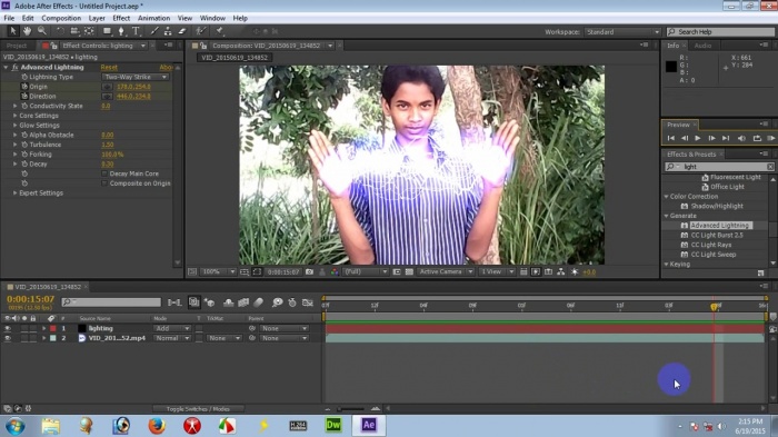 এডোবি আফটার ইফেক্ট cs6 বাংলা ভিডিও টিউটরিয়াল ::বিগিনার লাইটিং ইফেক্ট(৪র্থ পর্বAAe cs6)