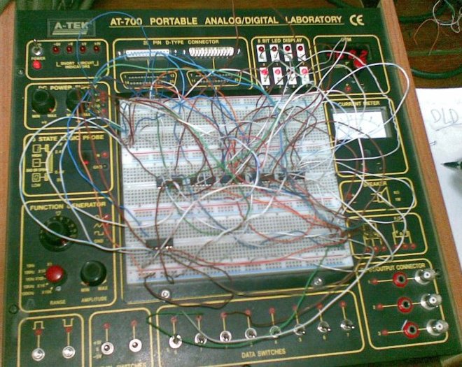 Digital Trainer board and IC implementation
