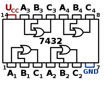 IC 7432 Internal circuit diagram