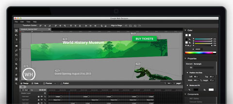 গুগল ওয়েব ডিজাইনার Google web designer
