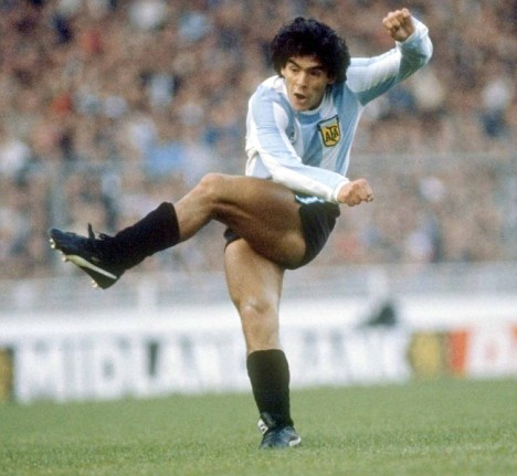 Diego Maradona of Argentina