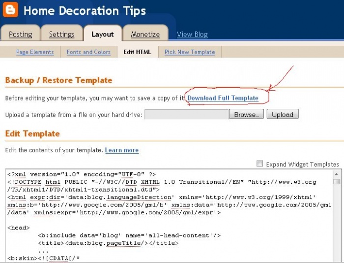 Download HTML Code for security