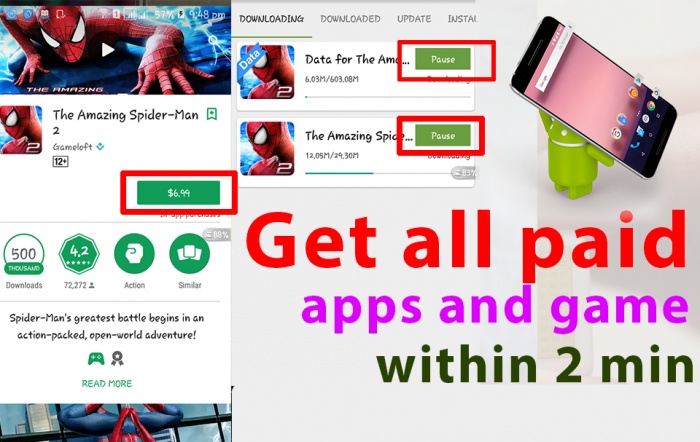 Download করুন paly store থেকে যে কোন  paid apps/games ২ মিনিটের মধ্যে ভিডিও সহ