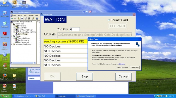 আমার Walton Primo তে ফ্ল্যাশ দিতে গেলে এই Messages আসে।