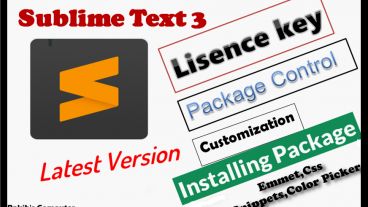 ডেভেলপার দের সেরা টেক্সট এডিটর Sublime Text দেখুন প্যাকেজ ইন্সটল licence Key সহ বিস্তারিত