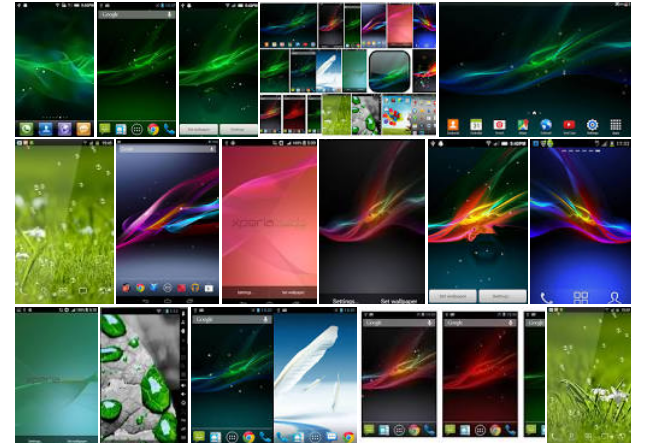 ১ এম্বির চমতকার একটি Xperia লাইভ ওয়ালপেপার।
