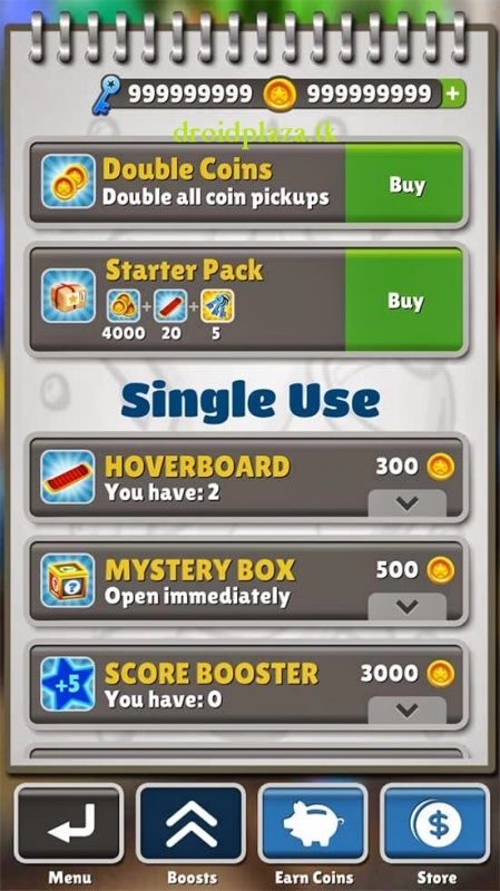 সাবওয়ে সার্ফার গেমের আনলিমিটেড কয়েন ও কী নিন একদম সহজে। মাত্র ৩ এমবি ফাইল ডাউনলোড করে।।