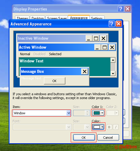 my computer and folder background color3