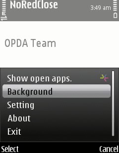 no red close setting