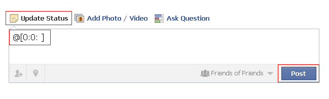 facebook blank status