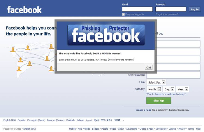 fb phishing protector
