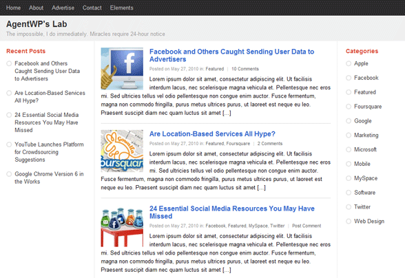 plus one wordpress theme