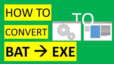 কিভাবে একটি bat file কে exe file-এ কনভার্ট করতে হয়