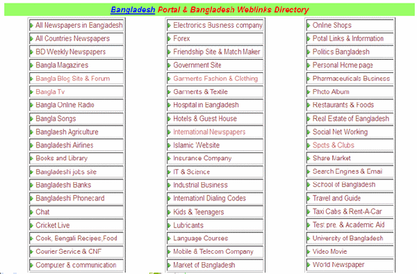 এক সাথে অনেক প্রয়োজনীয় সাইট এর লিঙ্কঃ (দেখুন কাজে লাগে কিনা)