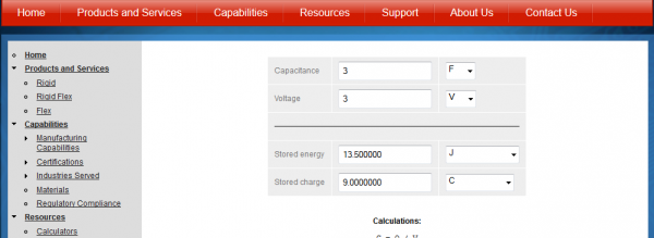 Electronics Components measurements Or Electronic parts calculator