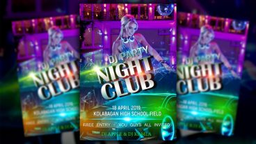 গ্রাফিক্স ডিজাইন স্টুডিও [পর্ব-১৩৮] :: Night Club Party Flyer Design – Photoshop CC Tutorial