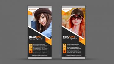 কিভাবে তৈরি করবেন একটি ক্রিয়েটিভ রোল আপ ব্যানার – Creative Roll Up Banner Design – Photoshop Tutorial